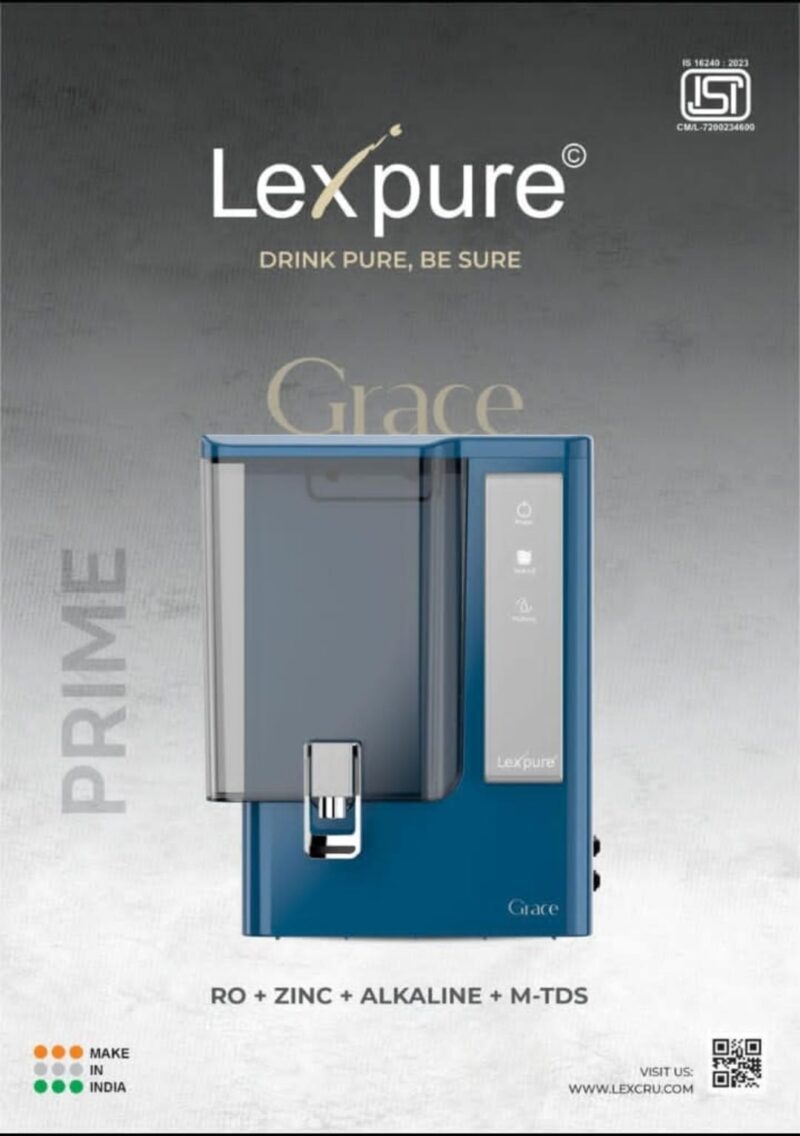 LEXPURE Glam Addition model RO+UV+UF+TDS CONTROLLER 10 LR STORAGE