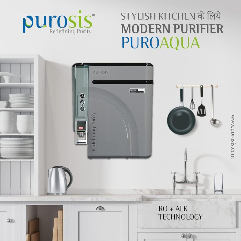 PUROSIS Reverse Osmosis (RO) + Alkaline (ALK)  (9 LTR) Water Purifier, - Image 3