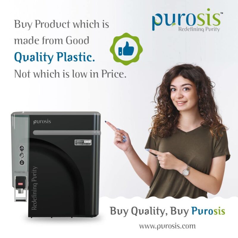 PUROSIS Reverse Osmosis (RO) + Alkaline (ALK) Elton Pure Black Plastic